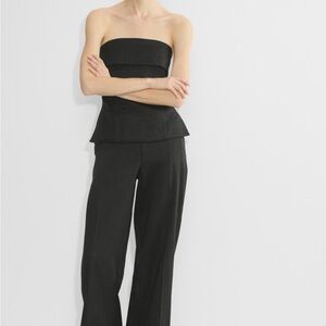 Aritzia Babaton Relaxed wide-leg soft linen pants - Size 10 - Almost New